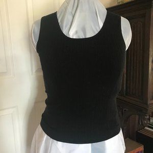 LACE :  BLACK SWEATER WITH BEADED BACK SIZE M